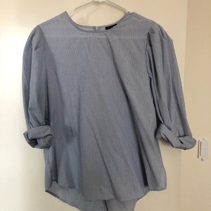 Blue Striped Blouse